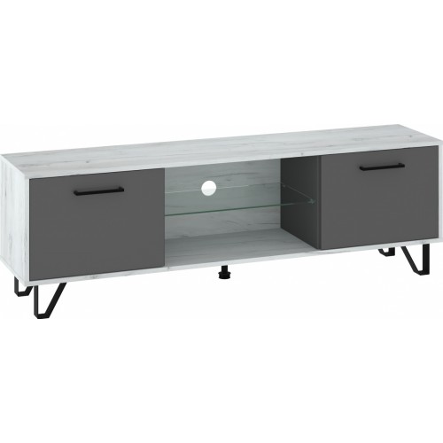 Tv galdiņš BOSS-13 160, Craft Balts/Grafīts